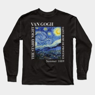 Van Gogh - The Starry Night Stylized T-Shirt Long Sleeve T-Shirt